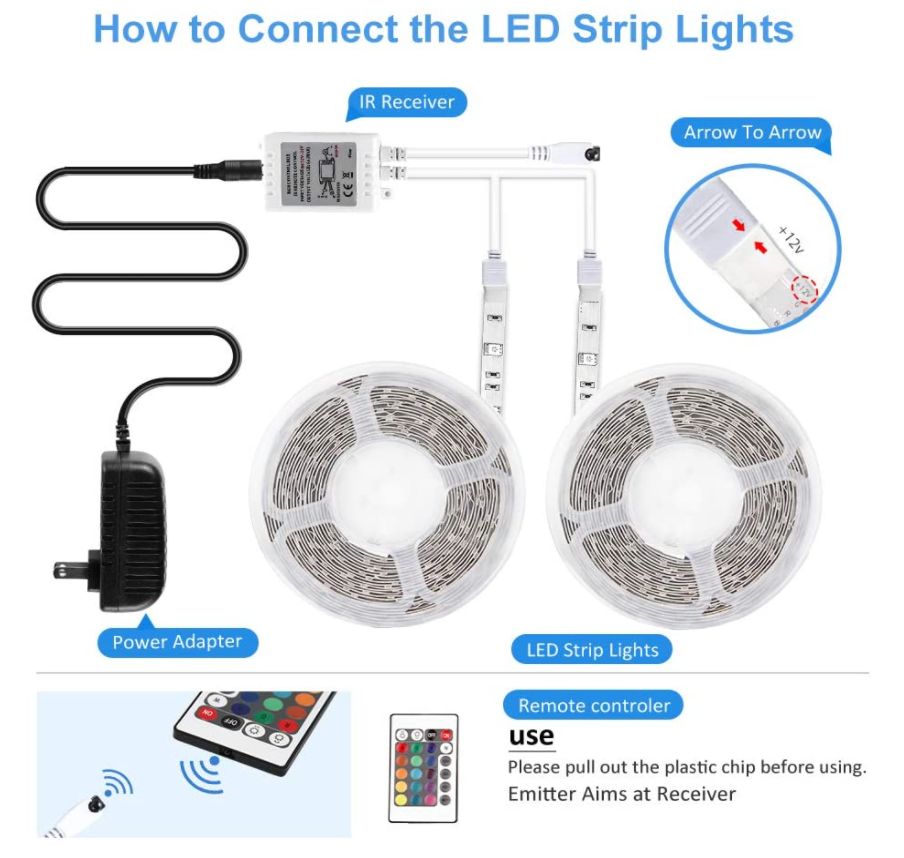 Daybetter Led Lights Remote Control Diy Daybetter Led Strip Lights How To Cut Daybetter Led Strip Lights